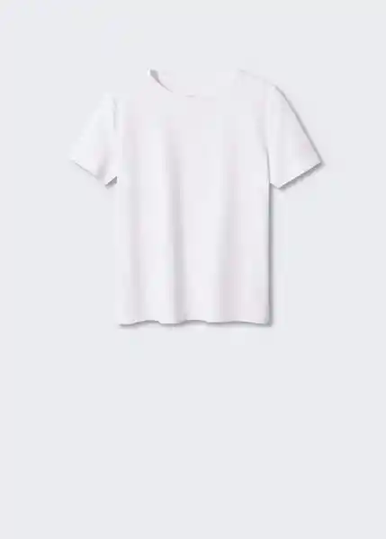 Camiseta Chalaca Blanco Talla 28 Mujer Mango