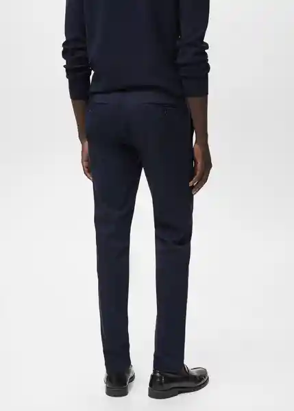 Pantalón Barna Navy Talla 42 Hombre Mango