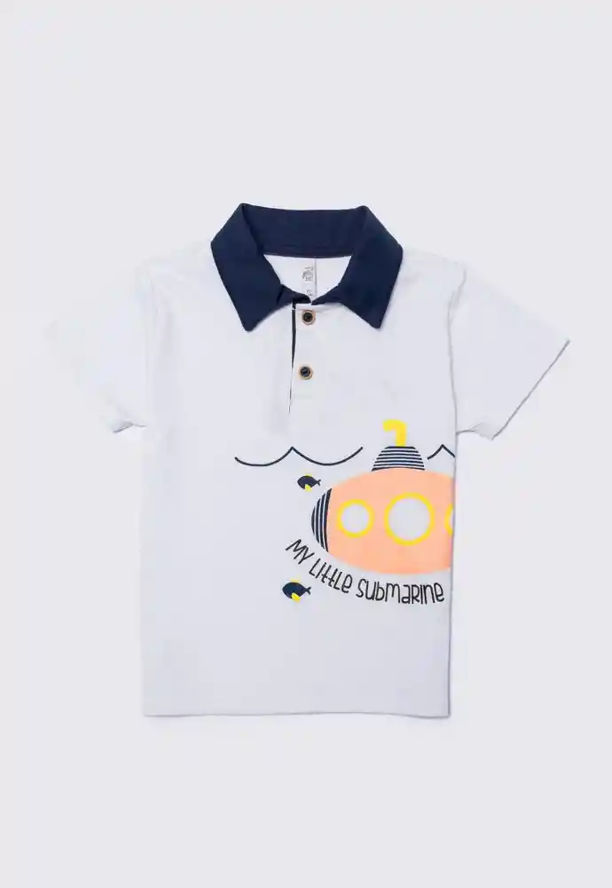 Camiseta Polo 18/24mese-ivory