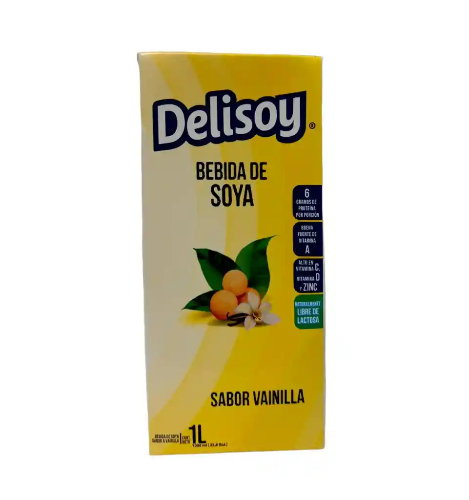 Delisoy Bebida Vegana de Soya Vainilla
