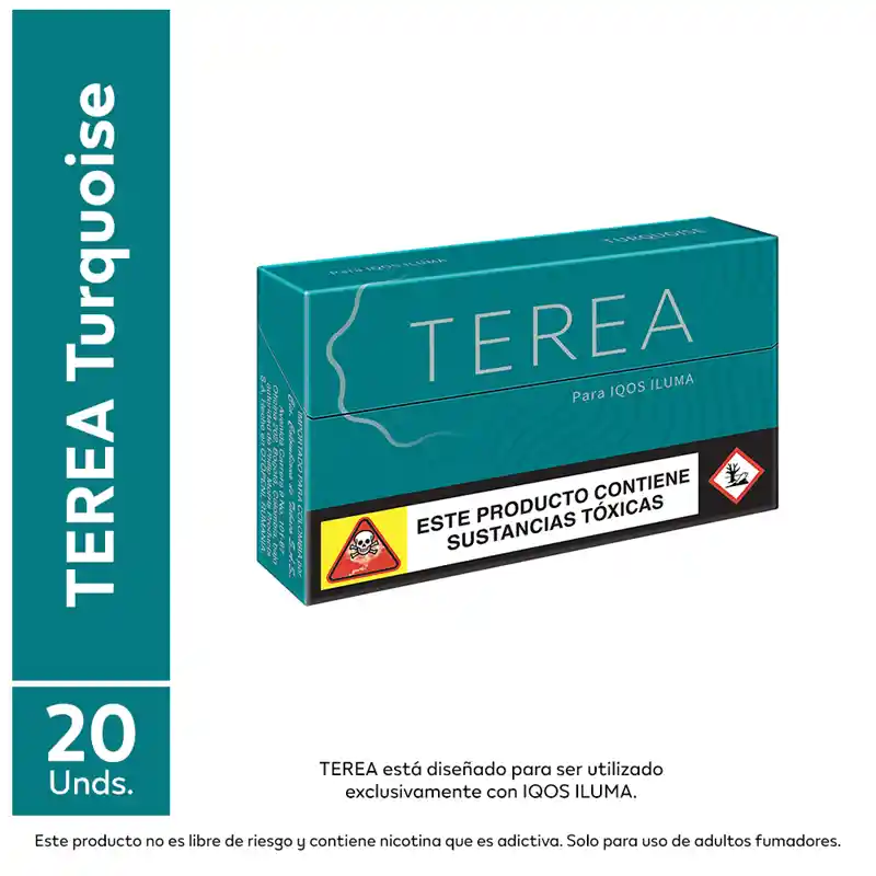 Terea Cigarrillo Turquoise Cajetilla