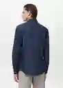 Camisa Play Navy Talla M Hombre Mango