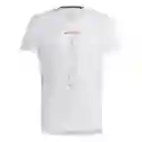 Adidas Camiseta Agr Shirt Para Hombre Blanco Talla M