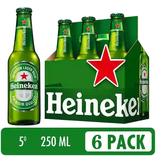 Heineken Cerveza Six Pack - Cerveza Premium