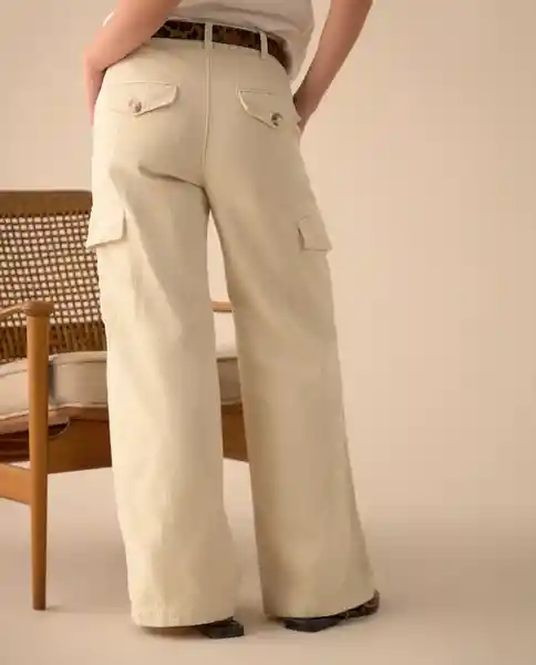 Pantalón Crudo Luna Claro Talla 10 631G017 Esprit