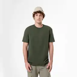 Camiseta Manga Corta en Jersey Algodón Masculino Aplo Gef Talla M