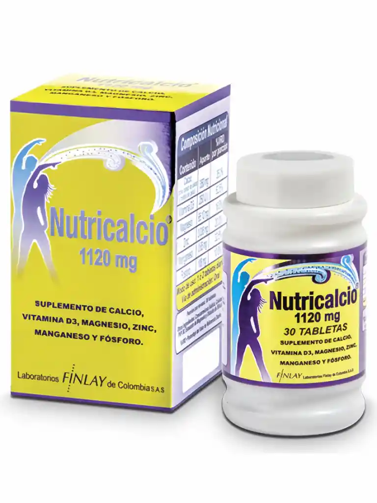 Nutricalcio Suplemento Alimenticio Tabletas (1120 mg)