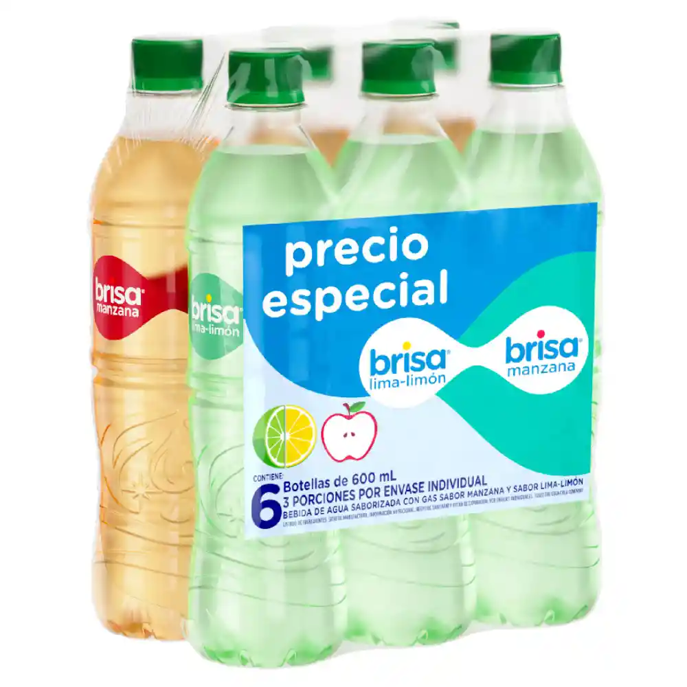 Brisa Agua Saborizada Con Gas Surtida