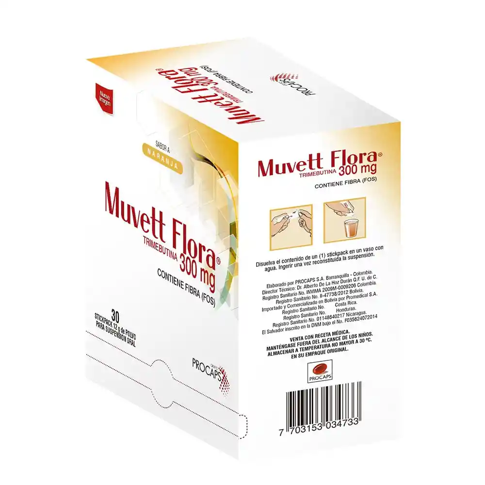 Muvett Flora Polvo para Suspensión Oral (300 mg) 