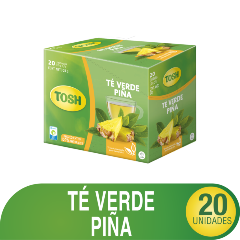 Tosh Té Verde Sabor a Piña 24 g