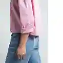 Camisa Amadeus Mujer Rosa Elixir Medio Talla L 411F322 Naf Naf