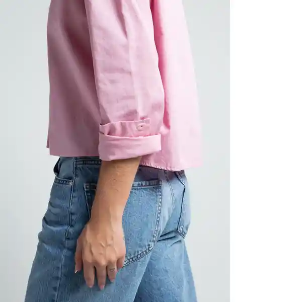 Camisa Amadeus Mujer Rosa Elixir Medio Talla L 411F322 Naf Naf