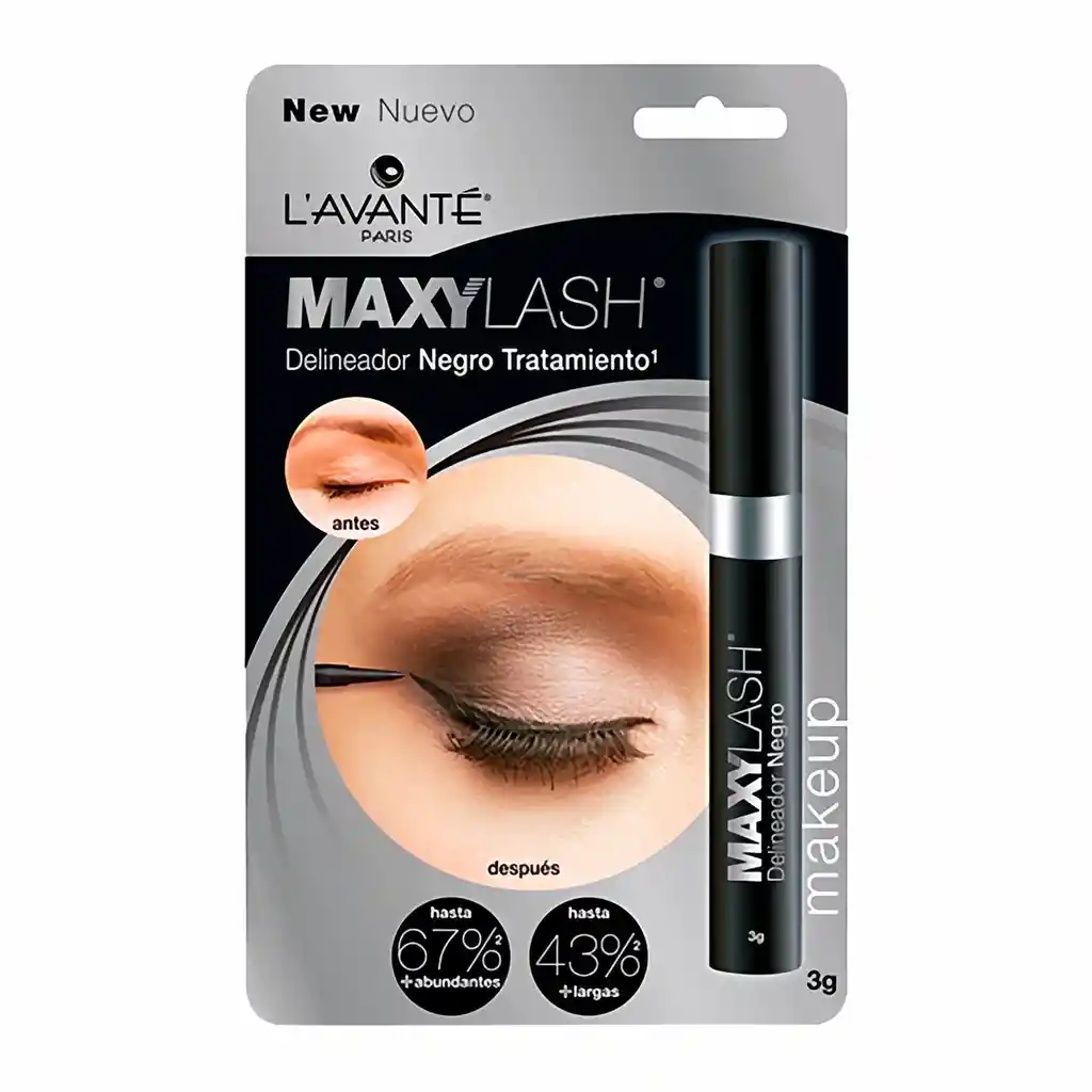 Maxylash Delineador de Ojos con Tratamiento Color Negro