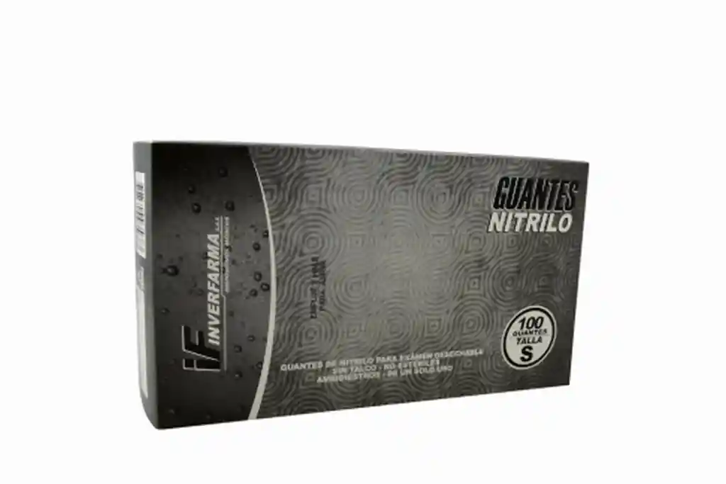 Nitrilo Guantes De Color Negro Talla S Caja
