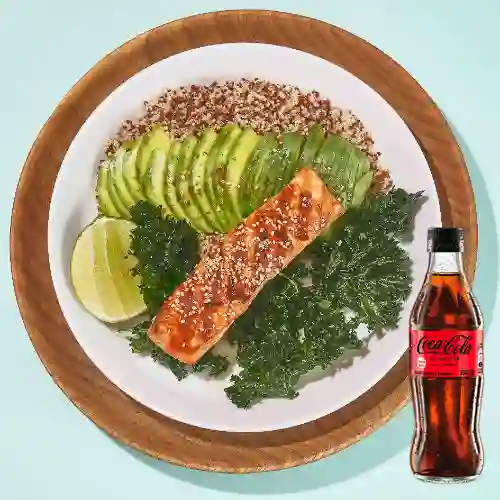 Bowl de Salmón a la Parrilla +Cocacola S/az 300ML