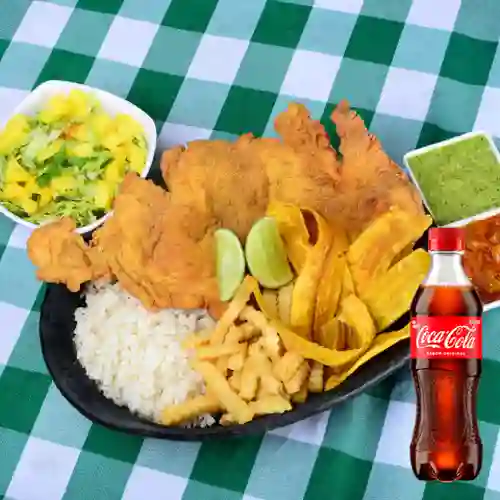 Combo Chuleta de Pollo Personal +Cocacola Orig 400ml