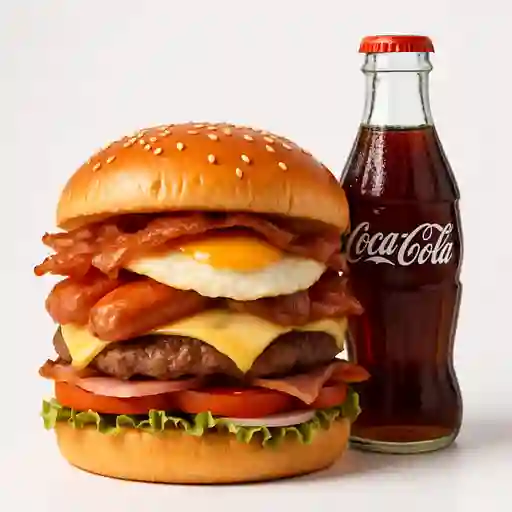 Combo Hamburguesa Ranch Burger +Cocacola Orig 255 ml