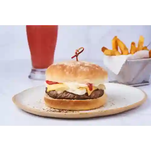 Combo Burger 4 Quesos