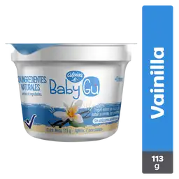 Baby Gu Yogurt Entero sin Dulce Sabor Vainilla con Probióticos