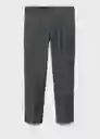 Pantalón Milan Gris Talla 46 Hombre Mango