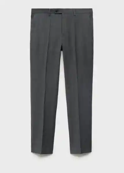 Pantalón Milan Gris Talla 46 Hombre Mango
