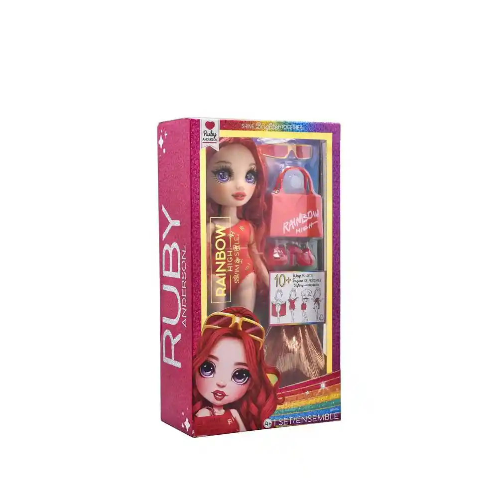 Muñ Rainbow High Swim&style Ruby Rainbows
