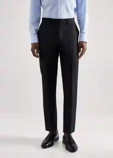 Pantalón Brasilia Azul Talla 38 Hombre Mango