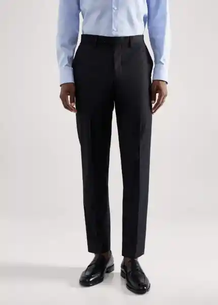Pantalón Brasilia Azul Talla 38 Hombre Mango