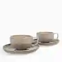 Set Pocillo y Plato Siena Ambiente Gourmet