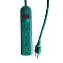 Multitoma Vdm Polo a Tierra 4 Salidas Con Cable Verde Vdm-46485