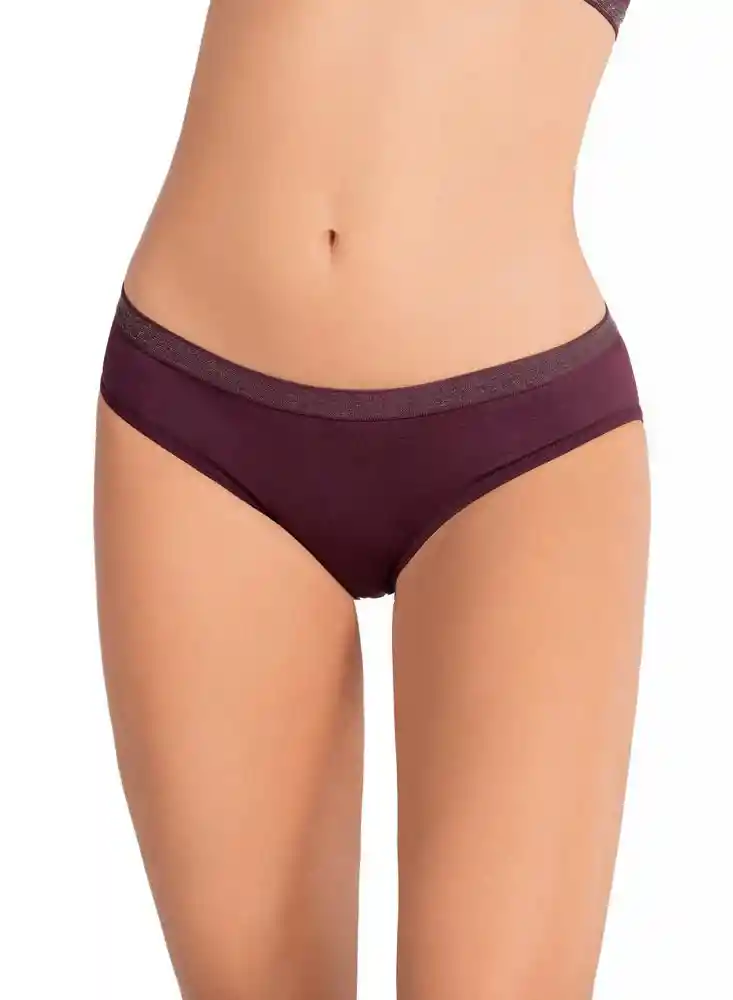 Panty Seamless Con Elastico Pl S-berenjena