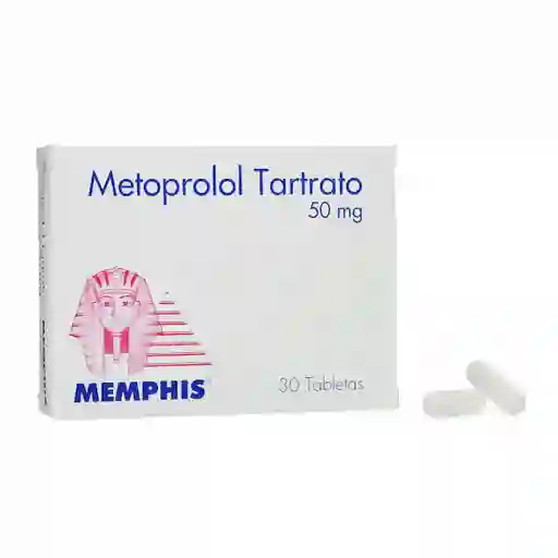 Metoprolol 50 Mg x 30 Tabletas