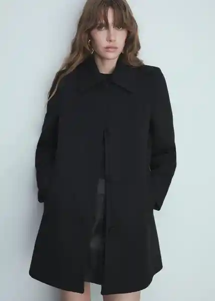 Abrigo Africa Negro Talla S Mujer Mango