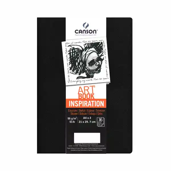 Canson Cuaderno Inspiration Cosido A4 Negro