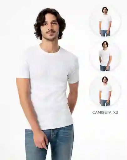 Trio de Camiseta Manga Corta en Algodón Hercules X3 Gef