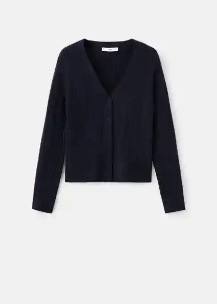 Cárdigan Marine Navy Talla L Mujer Mango