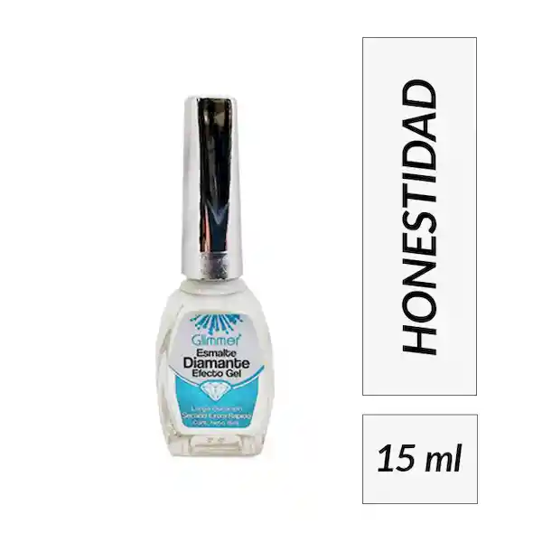 Glimmer Esmalte Diamante Efecto Gel Tono Honestidad 15 mL