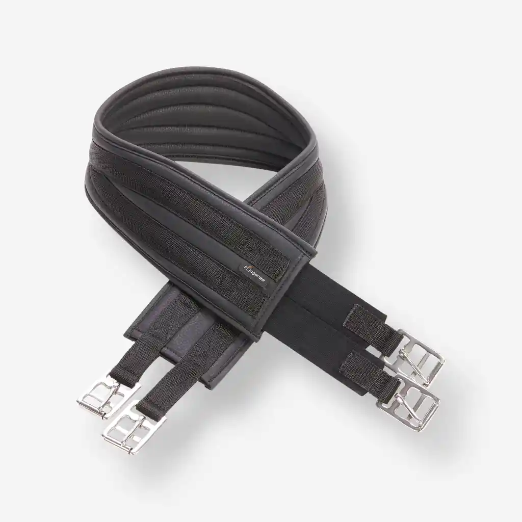Cincha de Equitación Sintética - Fouganza 100 Negro