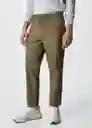 Pantalón Kirin Oliva Talla 38 Hombre Mango