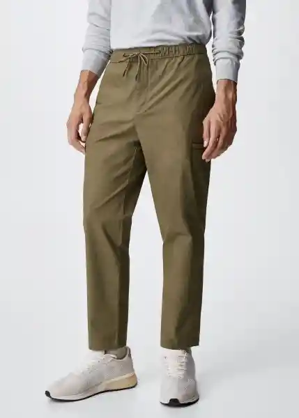 Pantalón Kirin Oliva Talla 38 Hombre Mango