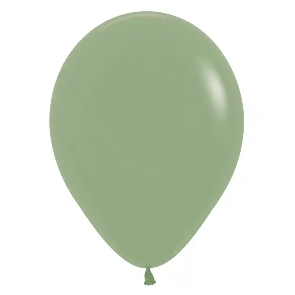 Bombas Globo Biodegradable De Latex Verde Eucalipto R12