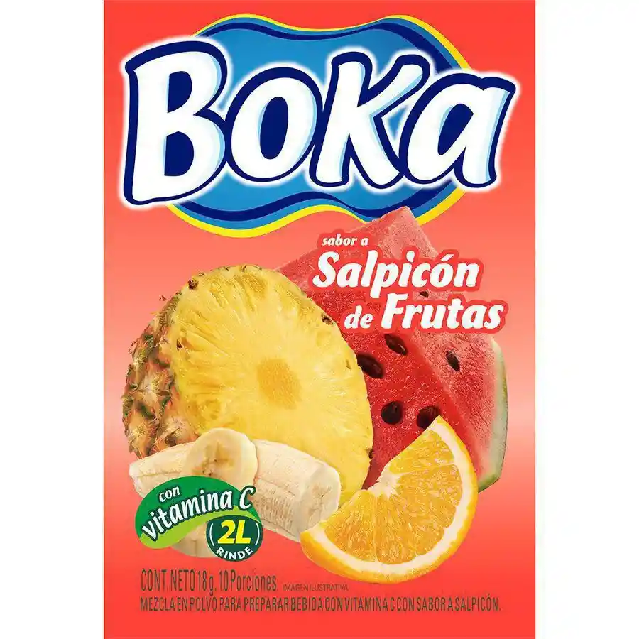 Boka Refresco en Polvo Sabor Salpicón de Frutas 