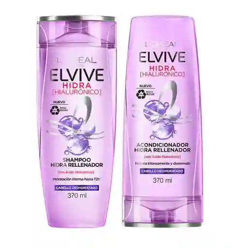 Pack Elvive Hidra Hialurónico Shampoo + Acondicionador