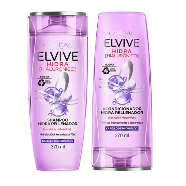Pack Elvive Hidra Hialurónico Shampoo + Acondicionador