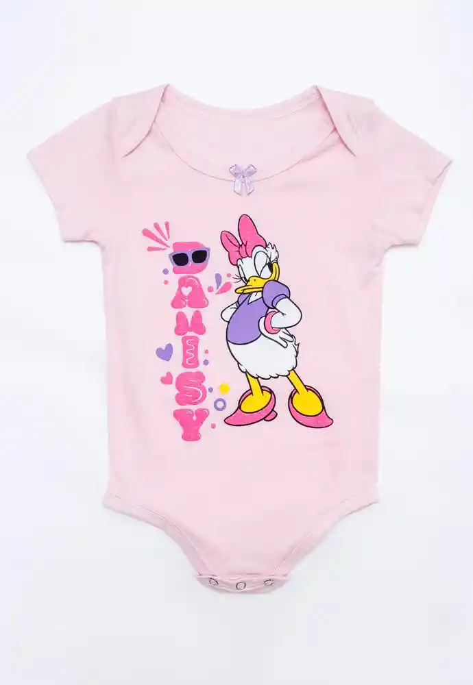 Body Manga Corta 3/6 Meses-rosado
