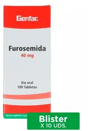 Genfar furosemida Blister (40 mg)