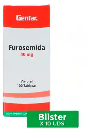 Genfar furosemida Blister (40 mg)