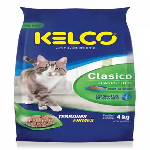 Kelco Arena para Gatos Absorbente Clásico Granos Finos