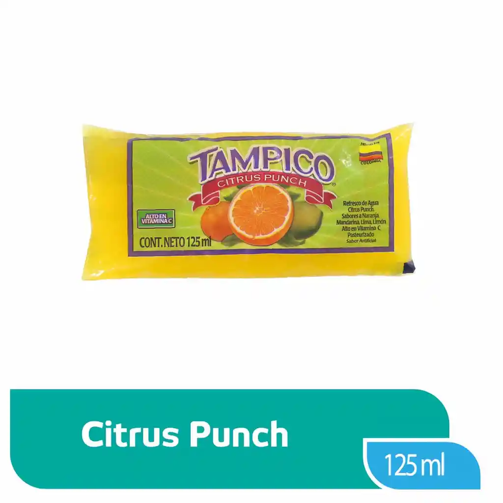 Tampico Citrus Bolsa x 125 mL