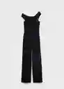 Enterizo Mono Yep Negro Talla S Mujer Mango